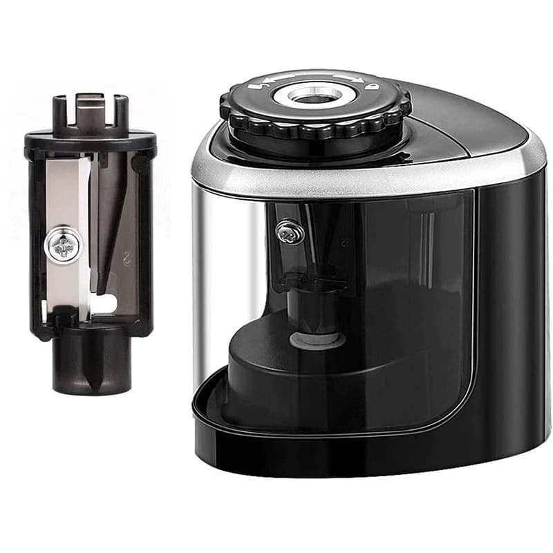 Tenwin Portable Electric/Manual 2 in 1 Pencil Sharpener Automatic Pencil Sharpener Kids Adults Auto Pencil Sharpener Stationery