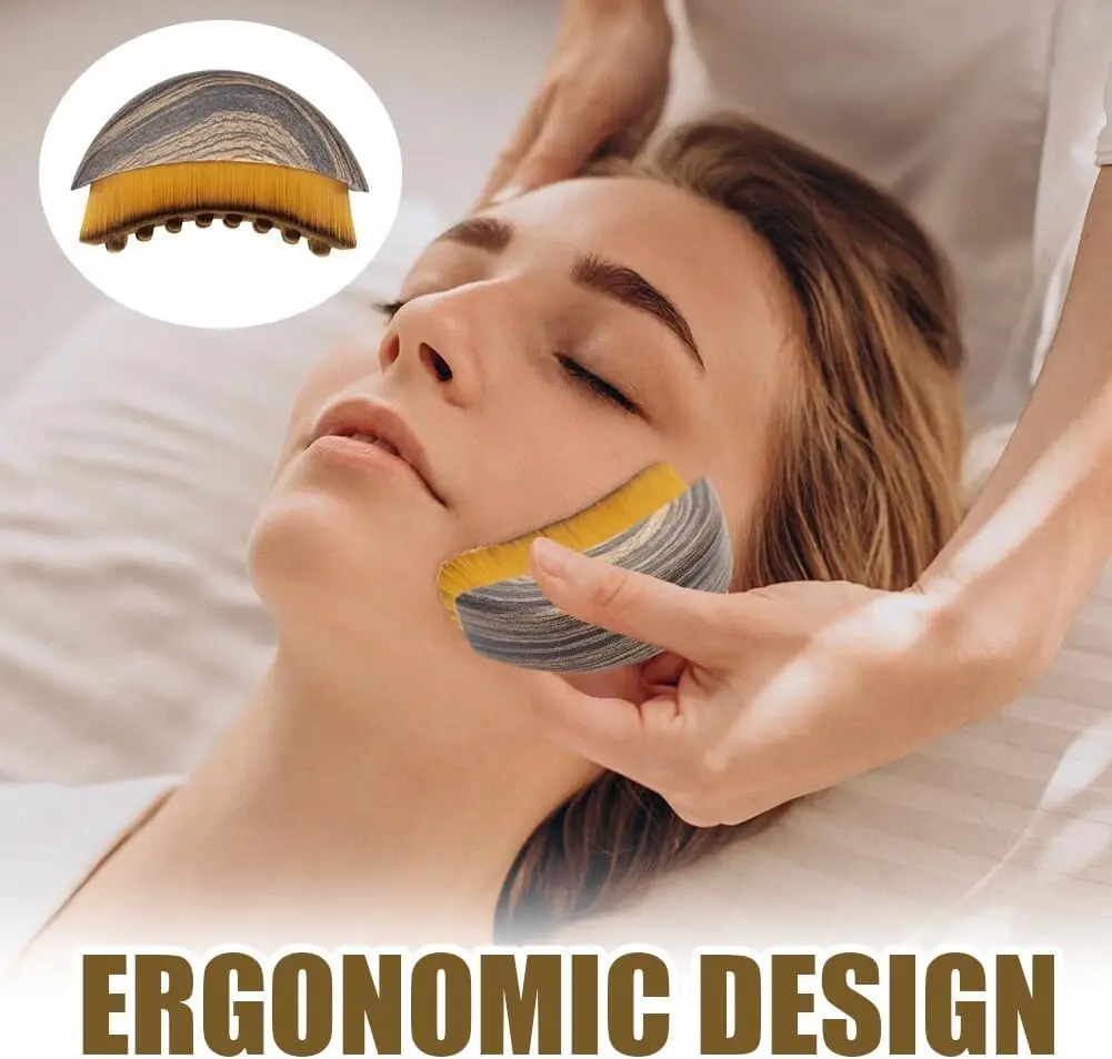 Lymphatic Contour Face Brush,Chin &amp;Jawline Sculpting,Drainage Massager for Face,Ergonomically Designed to Fit The Skin Precisely